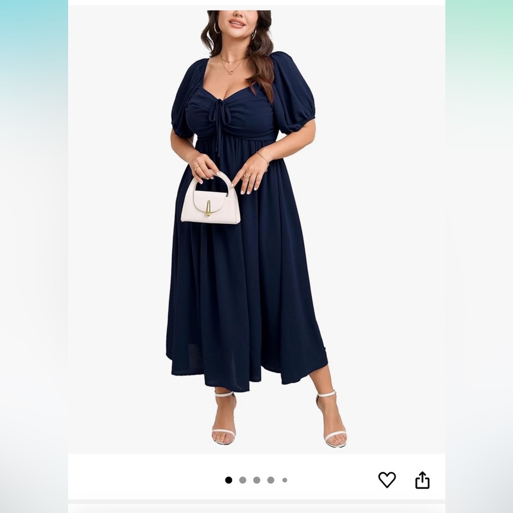 Amazon Navy Blue Midi Dress
